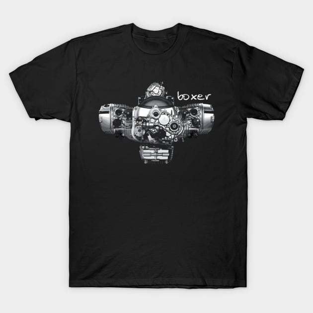 Boxer Engine T-Shirt by TeeGo